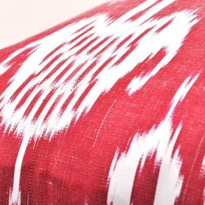 Alternative view of Ikat Pillow Adras Red Carmine