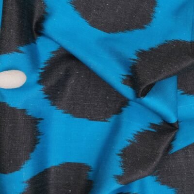 Alternative view of Classic Blue Fabric Polka Dot