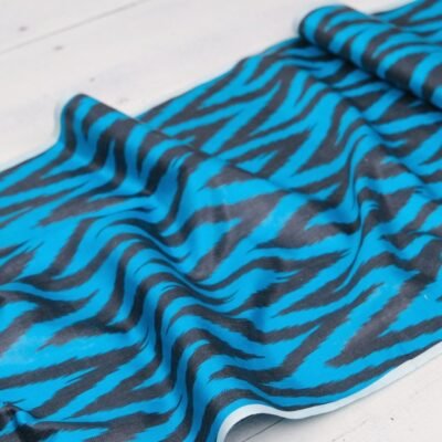 Alternative view of Classic Blue Chevron Fabric