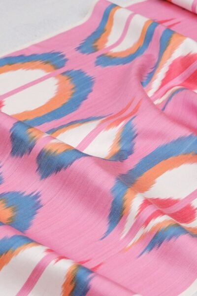 Pink Ikat Fabric