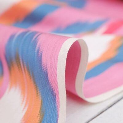 Alternative view of Pink Ikat Fabric