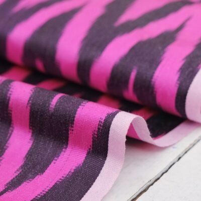 Alternative view of Ikat Fabric Magenta Purple