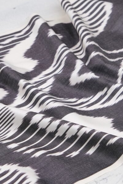 Black Luxury Fabric Ikat