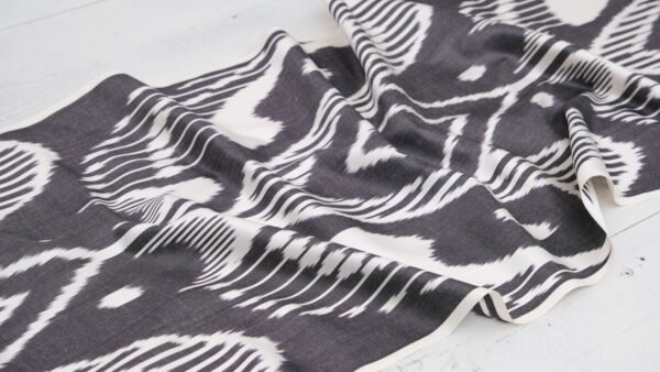 Black Luxury Fabric Ikat