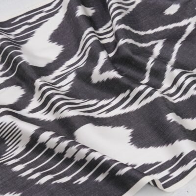Alternative view of Black Luxury Fabric Ikat