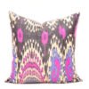 Lumbar Throw Pillow Ikat Cover