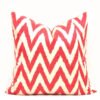 Bold Red Zigzag Accent Cushion