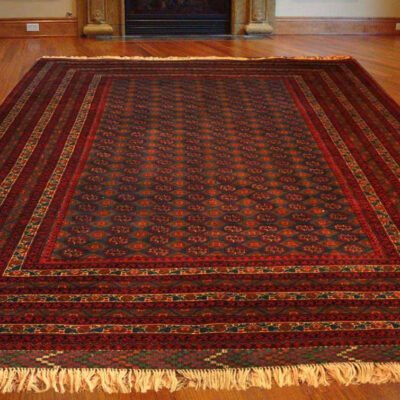 Alternative view of Turkmen Tekke rug size: 9.84 x 6.56 feet