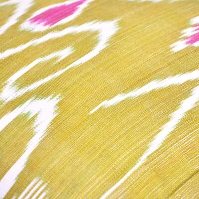 Alternative view of Pillowcase Ikat Olive Fuchsia Decor