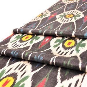 Silk Ikat Handloom Tie Dyed Fabric