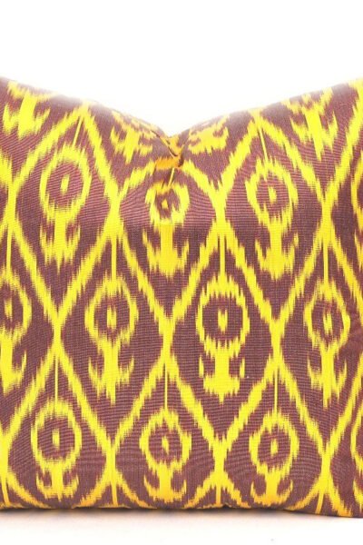 Ikat bolster pillowcase