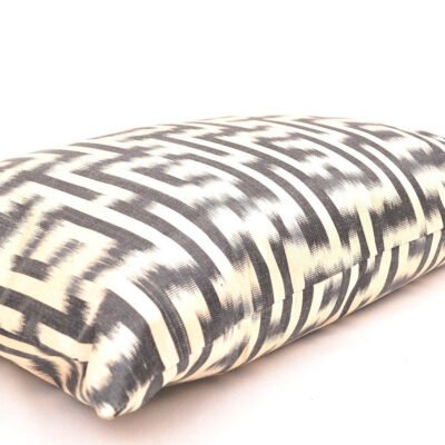 Alternative view of Black White Labyrinth Design Pillow