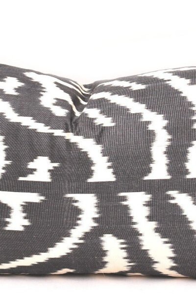 Black White Throw Lumbar Pillow