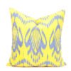 Yellow Oriental Handloom Ikat Pillow