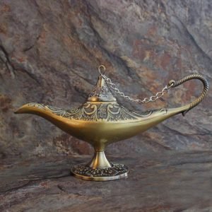 Metal Zinc Alloy vintage Aladdin Lamp Decor