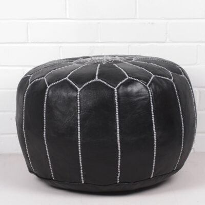 Alternative view of Moroccan Ottoman Pouf Blackberry