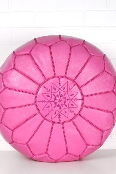 Pink Ottoman Moroccan Pouf