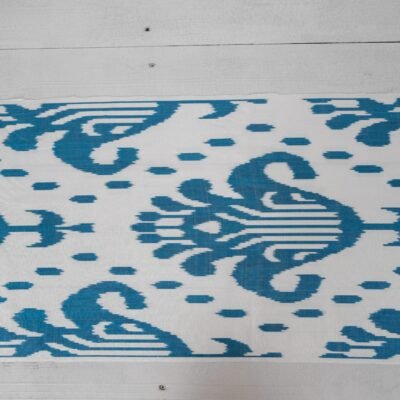 Alternative view of Blue Ocean Ikat Fabric
