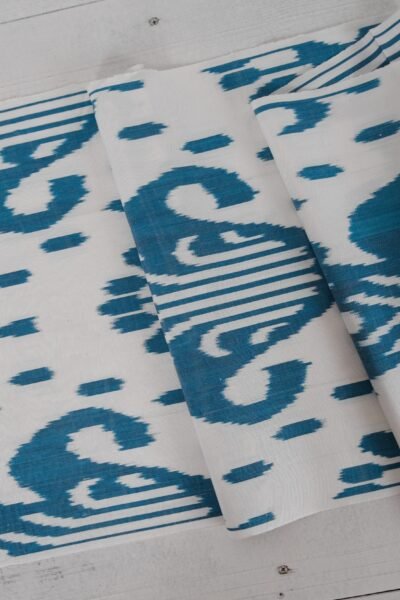 Blue Ocean Ikat Fabric