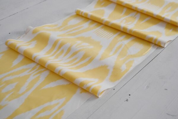 Yellow Cotton Ikat Fabric