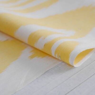 Alternative view of Yellow Cotton Ikat Fabric