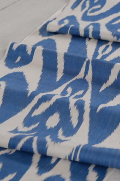 Sapphire Ikat Cotton Fabric