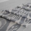 Grey Cotton Ikat Fabric