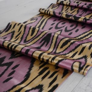 Pastel Colored Ikat Pattern Fabric