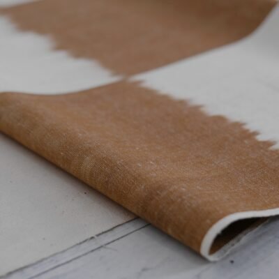 Alternative view of Chocolate Color Ikat Fabric