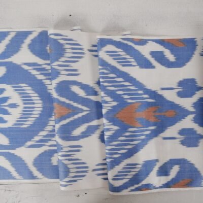 Blue Ikat Upholstery Fabric