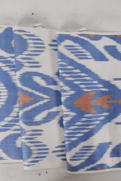 Blue Ikat Upholstery Fabric