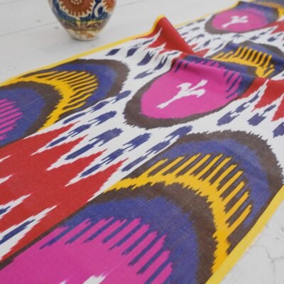 Alternative view of Silk Multicolor Ikat Fabric