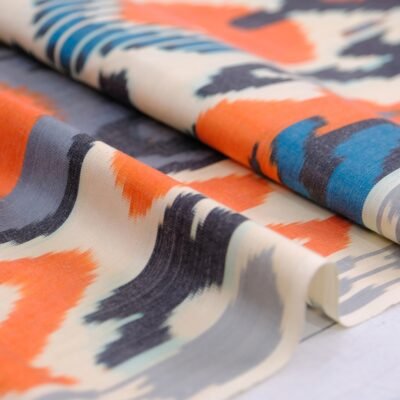 Alternative view of Sunrise Ikat textile Silk/Cotton