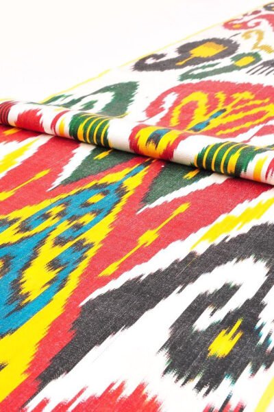 Multicolour Xan Adras Ikat Textile