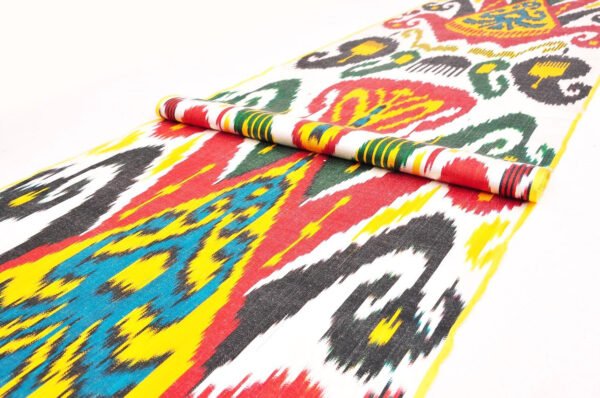 Multicolour Xan Adras Ikat Textile