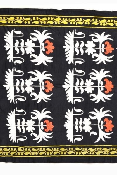 Black and White Suzani Tapestry