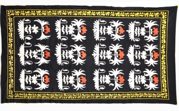 Black and White Suzani Tapestry