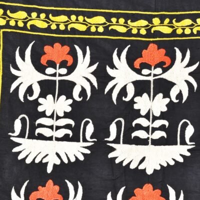 Alternative view of Black and White Suzani Tapestry
