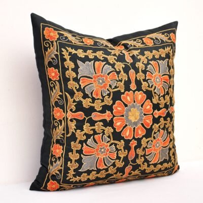 Alternative view of Denim Suzani Pillow Cover