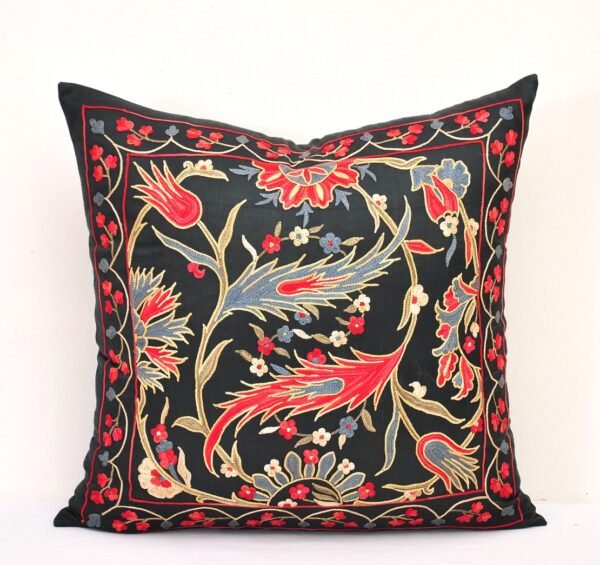 Uzbek Suzani Couch Pillow