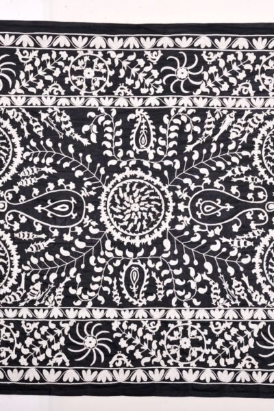 Black and White Suzanne Couching Embroidery