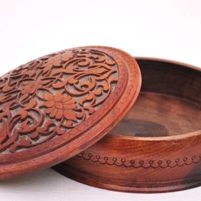 Alternative view of Handcarved Jewelry Wooden Box