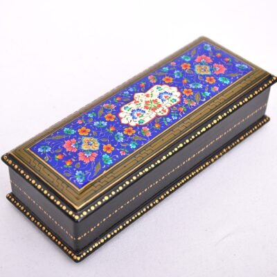 Blue Ornate Jewellery Box