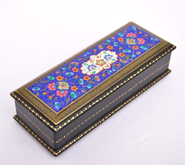 Blue Ornate Jewellery Box