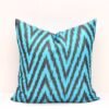 Pillow Cover Blue Chevron 20 x 20 inches