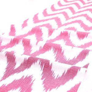 Zigzag Design Cotton Ikat Fabric