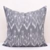 Cotton Cushion Gray With Oriental Decor