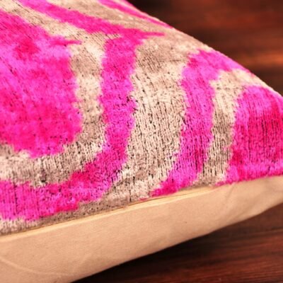 Alternative view of Pink Redux Velvet Cushion
