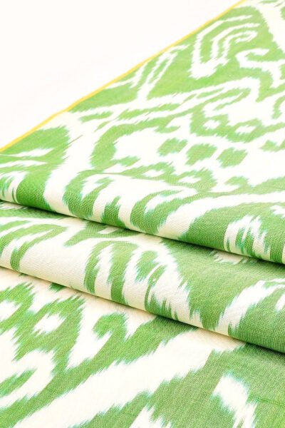 Green Ikat Upholstery fabric