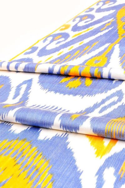 Cornflower Blue Ikat Textile